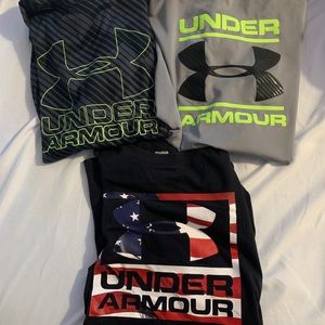 Boys under Armour shirts